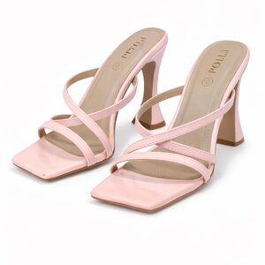 Oh Polly baby Pink Strappy Heels Size EU 41 / US 9